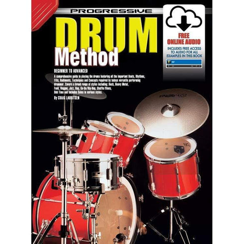 Progressive Drum Method Book and Online Video/Audio